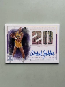 2018 Impeccable Stats Autograph Kareem Abdul-Jabbar /20 Los Angeles LA Lakers - Picture 1 of 10