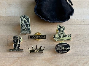 6 PINS PIN SUR LES RESTAURANTS DE PARIS   VINTAGE - Picture 1 of 1
