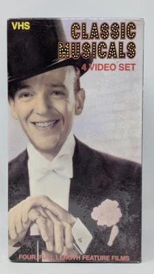 Classic Musicals VHS Video Box Set of 4 Films 1992 B&W NIB - Image 1 of 4