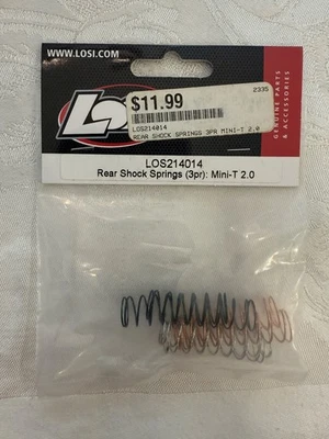 LOSI LOS214014 Mini-T 2.0 Rear Shock Springs (3) - Image 1 of 2
