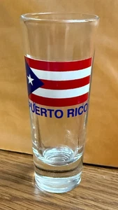 PUERTO RICO Flag - Tall Shot Glass - Picture 1 of 3