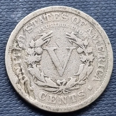 1911 Liberty Head Nickel - ERROR - Lamination Error - Circulated #94556 - Image 1 of 2