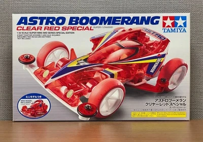 TAMIYA 95274 Mini 4WD ASTRO BOOMERANG Clear Red Special (chasis SUPER II) - Imagen 1 de 4
