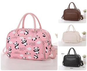 Unisex Printed Waterproof Medium Holdall Bag Travel Weekend Luggage Handbag NLX - Picture 1 of 22