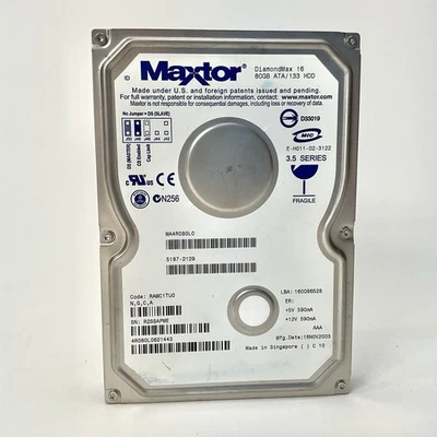 Maxtor DiamondMax 16 80GB ATA / 133 HDD Hard Disk Drive Vintage Computing - Image 1 of 4