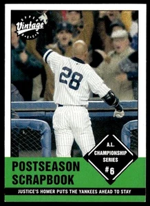 2001 Upper Deck Vintage #383 David Justice - Picture 1 of 2