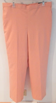 Alfred Dunner Classic Fit  Women's Size 16 Peach Pull On Lightweight Pockets NEW - Image 1 of 4