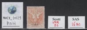 WC1_10129. IT. COL.: LIBYA. 1915-16 shifted down ovpt variety Scott B3. MNH - Picture 1 of 1