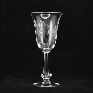 Vintage Heisey Dolly Madison Rose Etched Crystal Water Goblet 8" EUC - Picture 1 of 4