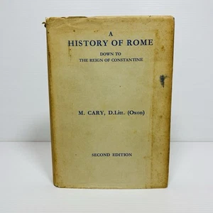 Una historia de Roma: hasta Constantino M. Cary. Chaqueta antipolvo segunda edición 1957 - Imagen 1 de 19