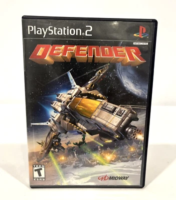 DEFENDER PS2 SONY PLAYSTATION 2 SAVING THE HUMAN RACE GAME & CASE 2002 MIDWAY - Image 1 of 4