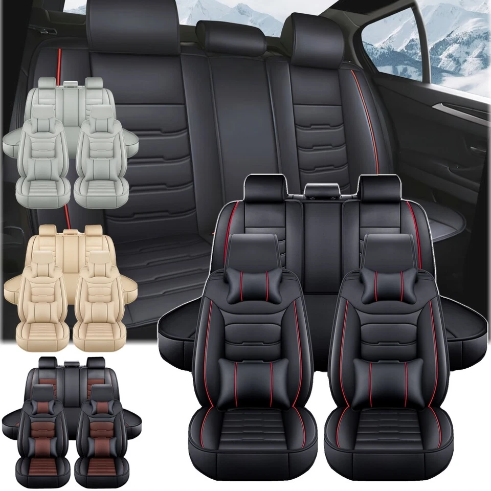 Funda de asiento de coche de cuero para Ford Escape Focus Taurus protector trasero cojín Foto 1 de 4