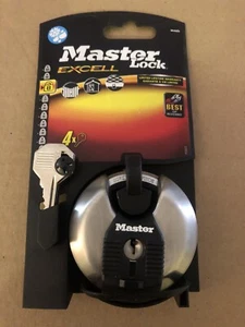 Candado Disco Master Lock Excell M40d 4 Llaves Seguridad Nivel 8 Nuevo - Imagen 1 de 5