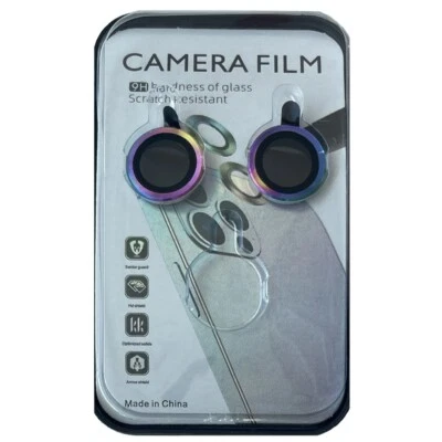 For iPhone 15 / 15 Plus Camera Lens Cover Protector 9H Hardness Colorful - Image 1 of 4