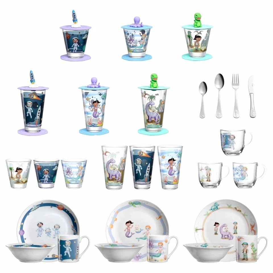Leonardo BAMBINI AVVENTURA Kinderbecher Kindergeschirr Kinderbesteck Set - Bild 1 von 1