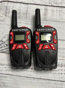 Pair Of CRAFTSMAN CMXZRAZF333 Walkie Talkies - Used No Clip Or Charger Cable
