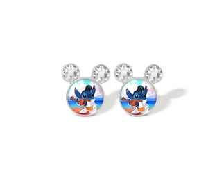 Disney Crystal Stitch Earrings Ear Rings Studs Present Birthday Christmas Gift D - Picture 1 of 1