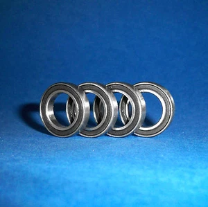 4 Kugellager SS 6802 / 61802 2RS / 15 x 24 x 5 mm / Edelstahl rostfrei - Bild 1 von 3