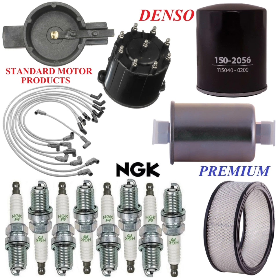 Tune Up Kit Filters Cap Wire Spark Plugs For GMC G2500 V8 5.0L & 5.7L 1987-1991 - Image 1 of 1