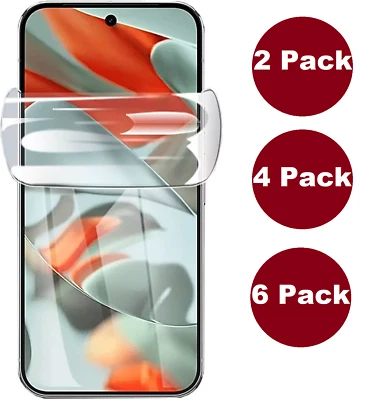 For Google Pixel 10 9 Pro XL 9a 8a 7 7a 6a Full Curved TPU Film Screen Protector - Image 1 of 3