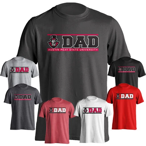 Austin Peay State University Governors Dad Logo Short Sleeve Tee Cover