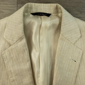 Brooks Brothers 1818 Regent Linen Blazer Suit Jacket Men's 39R Two Button Spots - Picture 1 of 18
