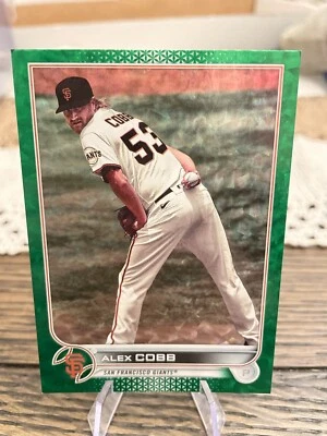 Alex Cobb 2022 MLB Topps Series 2 #359 Green Foil /499 - San Francisco Giants - Image 1 of 2