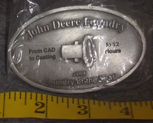 SpecCast 2004 John Deere Foundry Waterloo IA Foundry of the Year Belt Buckle Ltd - Picture 1 of 4