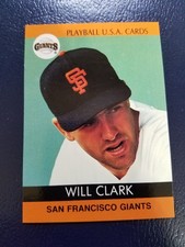 Will Clark San Francisco Giants 1991 Playball USA #91-24 NM