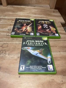 3 Star War Spielpaket für Xbox Knights of the Old Republic 1 & 2 & Starfighter - Bild 1 von 20