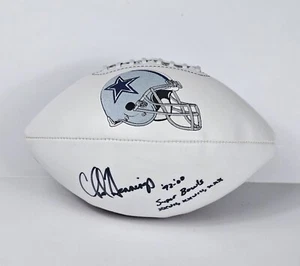 Dallas Cowboys signiert Football Chad Hennings Champions Super Bowl handsigniert - Bild 1 von 12