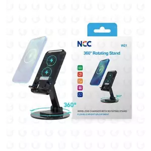 NCC Ladegerät Wireless W21 Ladegerät + Stand Rotierend 360° Mit mit Saugnapf - Bild 1 von 1