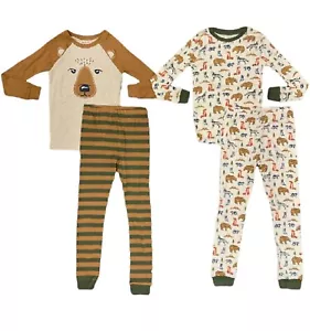 Member's Mark Boy's 100% Cotton Long Sleeve 4 Piece Pajama Set Size 6 - Picture 1 of 4