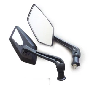 Universal Adjustable Motorcycle Mirror Moto Side Rear Rearview Mirrors 8mm - Picture 1 of 7