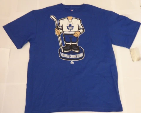 NEW NHL Toronto Maple Leafs Ice Hockey Bobblehead T Shirt Men XL X-Large NWT Cover