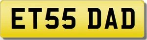 ET ETS  DADDY DAD FATHER PRESENT  Private Cherished Registration Number Plate - Picture 1 of 1