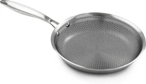 Sartén de Inducción 30cm/12", Antiadherente, Acero Inoxidable | Diseño Peine de Miel - Imagen 1 de 5