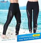 Wetsuit Pants 1.5mm Neoprene Diving Pants for Men Women Stretch Thermal Swimwear