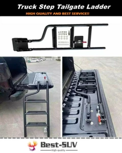 Pickup Truck Step Tailgate Ladder Fit for Dodge RAM 1500 2500 3500 1981-2021 - Picture 1 of 5
