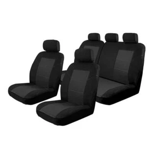 Velour Seat Covers Suits Mazda 3 BM Hatch Neo/Neo Sport 11/2013-12/2018 Black - Picture 1 of 11
