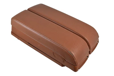 Infiniti FX45 2003-2005 consola central cuero marrón reposabrazos tapa de almacenamiento OEM Foto 1 de 4