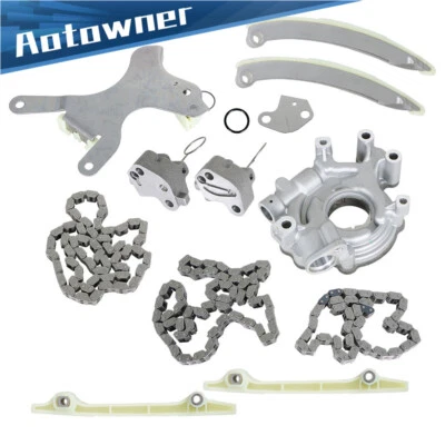 Timing Chain Kit w/o Gear Oil Pump For 1999-08 Dodge Ram 1500 Jeep 4.7L V8 SOHC Foto 1 de 4