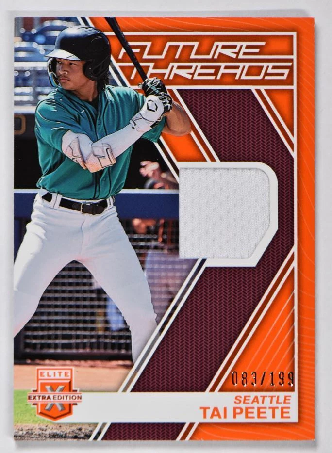 2023 Elite Extra Edition Future Threads Orange /199 #FT-TP Tai Peete