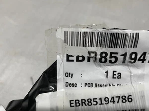 Placa de control de interfaz de lavadora LG genuina OEM EBR85194786 - Imagen 1 de 6