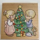 Christmas Stampendous Our First Christmas Boy Girl Precious Moments Rubber Stamp