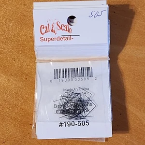 HO Scale F Unit Roof Window Grab Irons pack of 20 - .012" Wire Cal Scale 190-505 - Picture 1 of 3