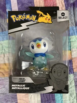 "Figura de 3"" Jazwares 2023 Pokémon Select Serie 2 Azul Metálico Piplup" Foto 1 de 4