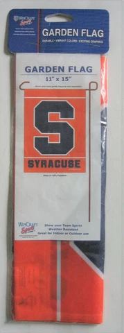 Syracuse University Garden Flag and Yard Banner Polyester 11" x 15" New WinCraft Cover