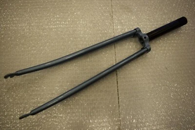 Reynolds 531 vintage road frame fork 1'' threaded 700C 140mm metalic cyan NOS - Image 1 of 4