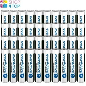 40 EVERACTIVE PRO ALKALINE AAA LR03 BATTERIES MICRO 1250mAh EXP 2031 NEW